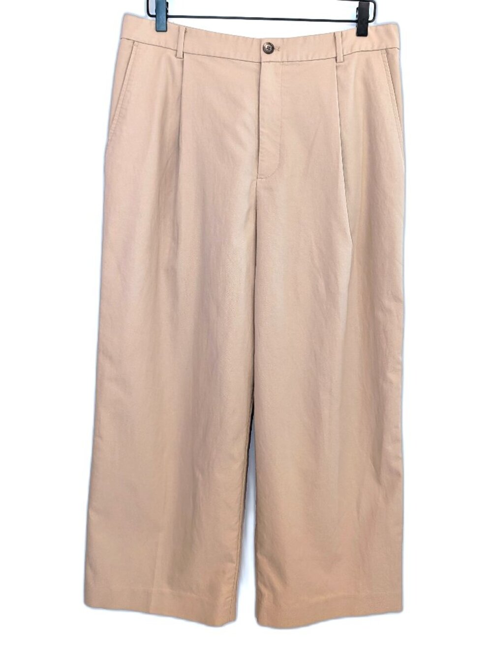 LAUREN Ralph Lauren	| Wide Leg Crepe Ankle Pants Khaki Tan Trousers | Size 12